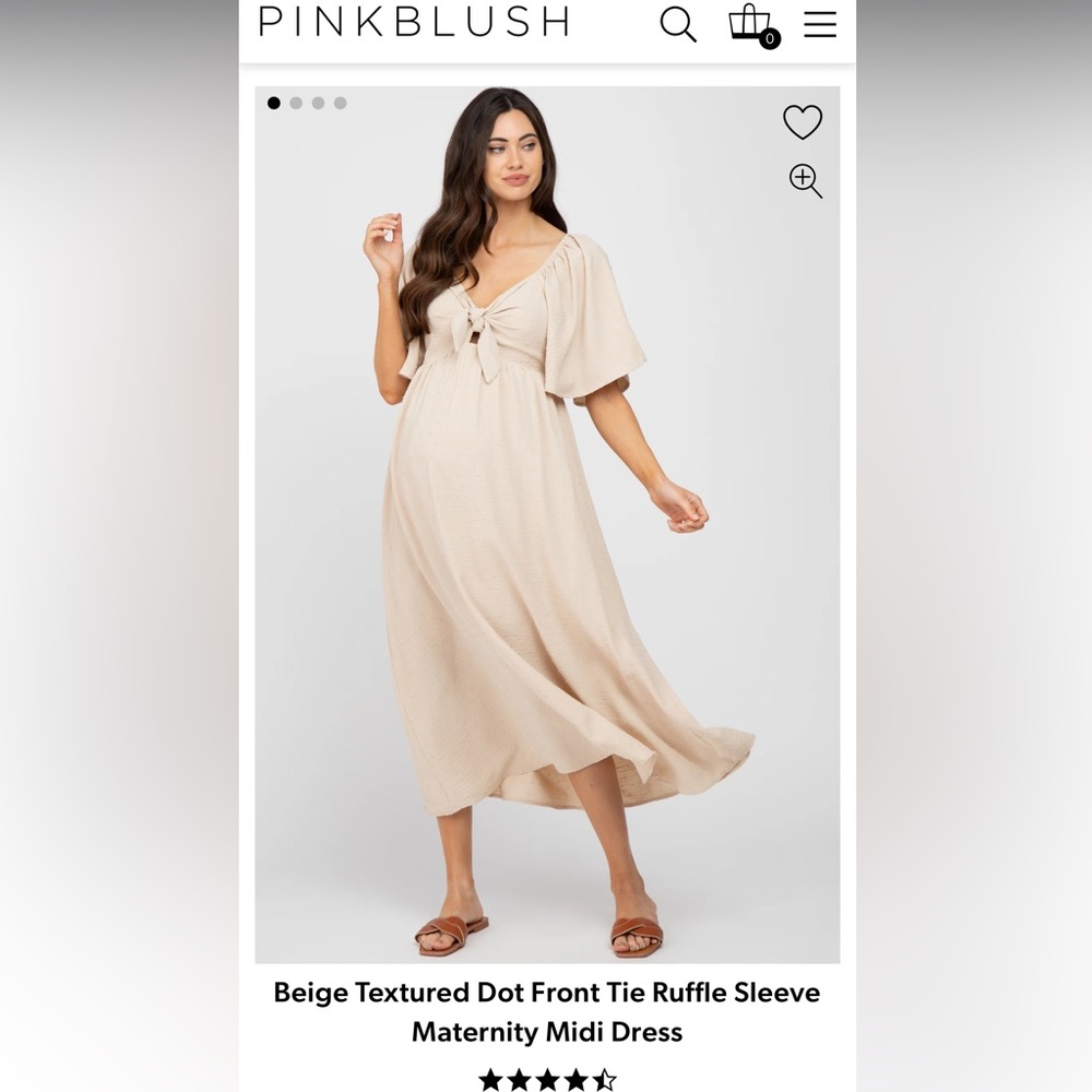 Pinkblush Midi Maternity Dress